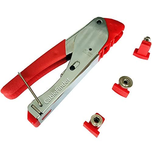 Image of F-Type BNC & RCA – 3 in 1 Coaxial Compression Crimp/Crimper/Crimping Tool – RG59 RG6 Screw Connector CCTV Sky Sat -Coax-Cable-End