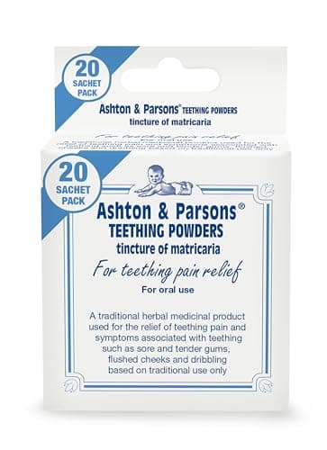 Image of Ashton & Parsons Teething Powders, Used to Soothe Teething Pain and Symptoms, for Babies from 3 Months+, Natural Traditional Remedy, UK’s No1 Teething Brand in Pharmacy*, Pack of 20.