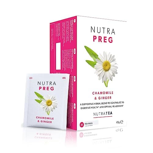 Image of Nutra Tea NUTRAPREG - Pregnancy Tea | Morning Sickness Tea - Help Ease Nausea & Support Mothers Wellbeing - Includes Ginger & Peppermint - 40 Individual Wrapped Bags - Herbal Infusion (2 Pack)