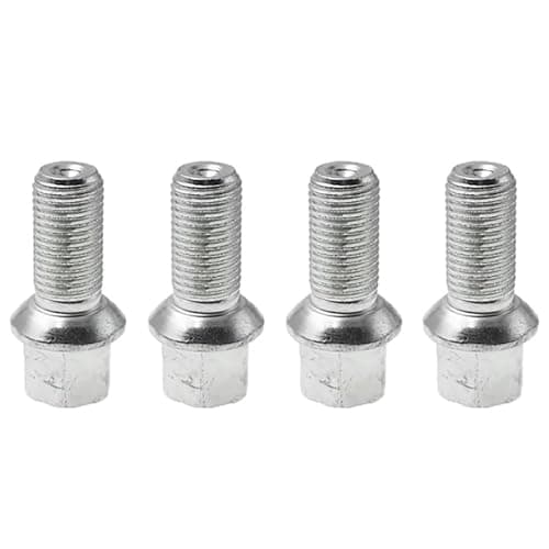 Image of Wheel Bolt Compatible With Seat 1x Or 4x M14*1.5 * 27 Silver Car Wheel Bolt Ewheel Nut Bolts OEM : 4D0601139 4D0601139A WHT002437