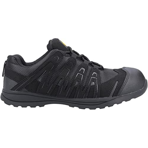 Image of Amblers Safety Unisex FS40C Safety Trainers, Black, Size UK 11
