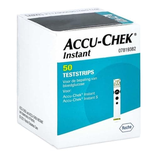 Image of Accu-Chek Instant Blood Glucose Test Strips, Pack of 50 Strips