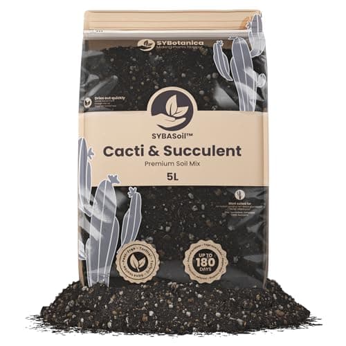 Image of Sybotanica - Cactus & Succulent Soil Potting Mix 5L - Premium Coco Compost - Peat-Free - Free-Draining Blend - Ideal for Drought-Tolerant Plants