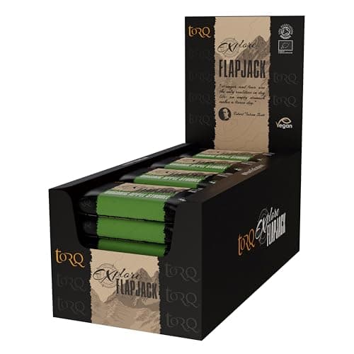 Image of Torq Explore Flapjack Apple Strudel Plant Based - Vegan Nutrition Snacks for Running, Cycling, Sports & Expeditions - Endurance Flapjacks Energy Bars - Box of 20
