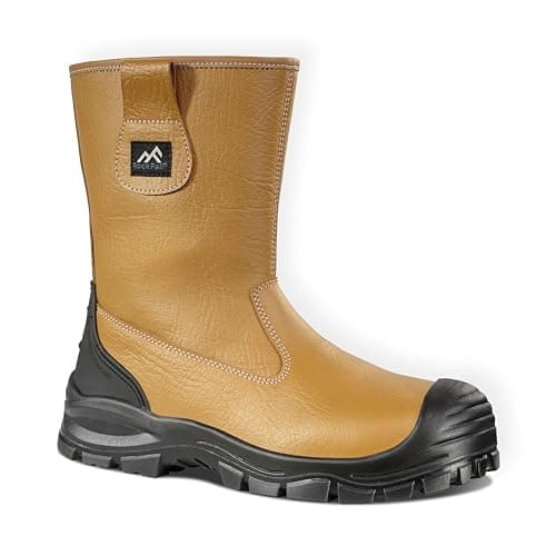 Image of Rock Fall Men's Chicago Safety Boot, Honey, 13 UK