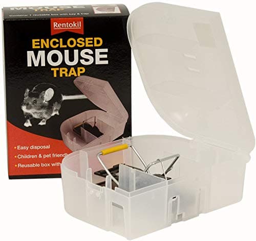 Image of Rentokil 2 x Enclosed Trap Mouse Bait Box, Clear, One Size