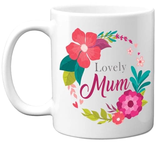 Image of Stuff4 Novelty Mug for Mum - Lovely Mum - Thoughtful Birthday Mugs Present Gifts for Mother Mummy Women, 11oz Ceramic Coffee Mothers Day Cup