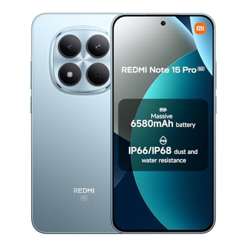 Image of Xiaomi Redmi Note 15 Pro 5G, Smartphone 8+256GB, 6580mAh Massive Battery, IP66/IP68, New 200MP Camera, 6.83-inch AMOLED 1.5K Screen, Ice Blue, 2 Year Warranty
