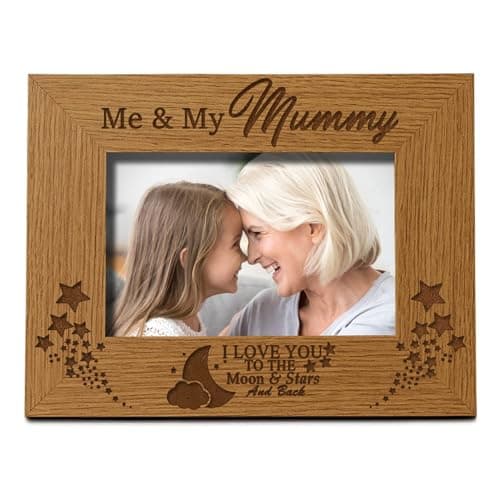 Image of Me and My Mummy Love You To The Moon Photo Frame Gift (5 x 7 Inch)