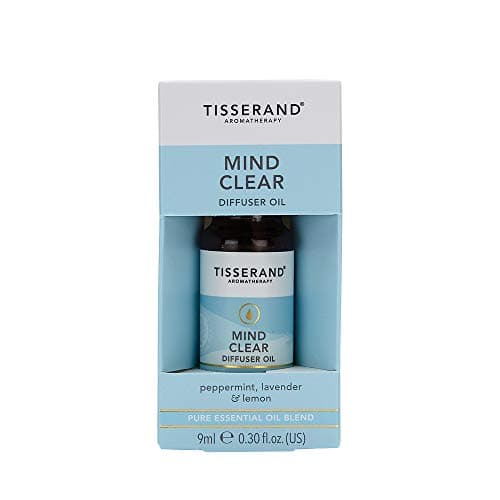 Image of Tisserand - Mind Clear Diffuser Oil - Peppermint, Lavender, Lemon 100% Natural Pure Essential Oils - Vegan, Made in the UK - 9ml