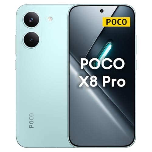 Image of XIAOMI POCO X8 Pro 5G Smartphone 8GB+512GB, MediaTek Dimensity 8500-Ultra, 6.59" 120Hz Ultra-bright Amoled Display, 6500mAH Battery, 50MP Sony IMX882 with OIS, Green (No In-box Charger)