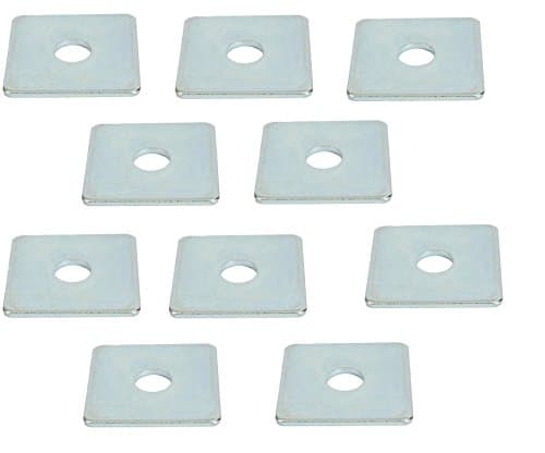 Image of City Deco Centre SQUARE PLATE WASHER BZP (Pack of 10) (50x50x3mm/12mm)
