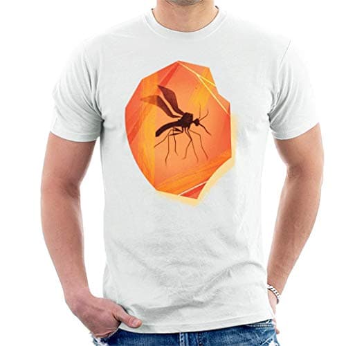 Image of All+Every Jurassic Park Mosquito Silhouette in Amber Men's T-Shirt White