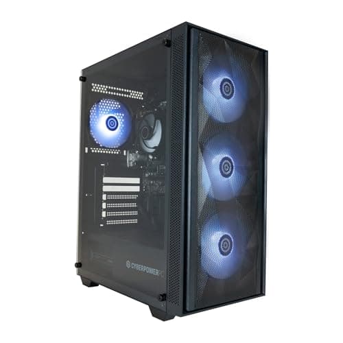 Image of CyberPowerPC Regiment Gaming PC - AMD Ryzen 5 5600G, 8GB RAM, 500GB NVMe SSD, 450W PSU, Wi-Fi, Windows 11, Sylph