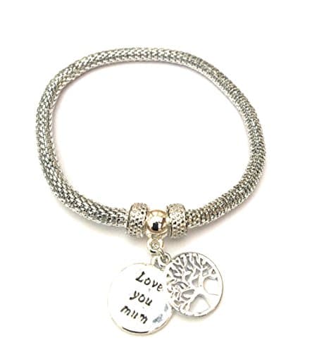 Image of Equilibrium SP Mesh Tree of Life Bracelet Love You Mum