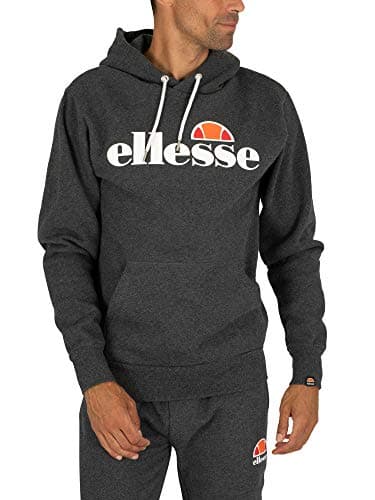 Image of Ellesse Men's Gottero Hoody, Dark Grey Marl, S UK