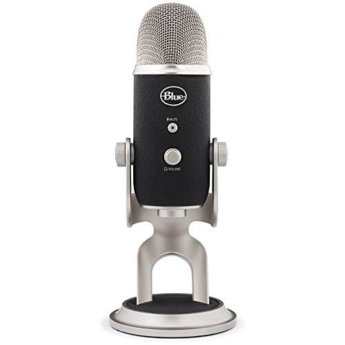 Image of Blue Yeti USB Microphone for Recording, Streaming, Gaming, Podcasting on PC and Mac, Condenser Mic for Laptop or Computer with Blue VO!CE Effects, Adjustable Stand, Plug and Play - Black/Silver
