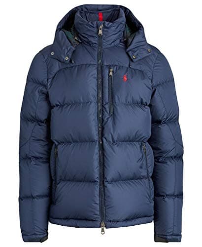 Image of Polo Ralph Lauren Men's El Cap Hooded Down Puffer Jacket, Navy, XXL