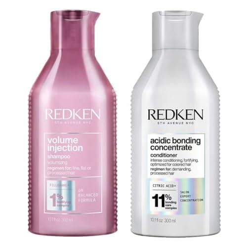 Image of Redken Volume Injection Shampoo 300ml & Acidic Bonding Concentrate Conditioner 300ml