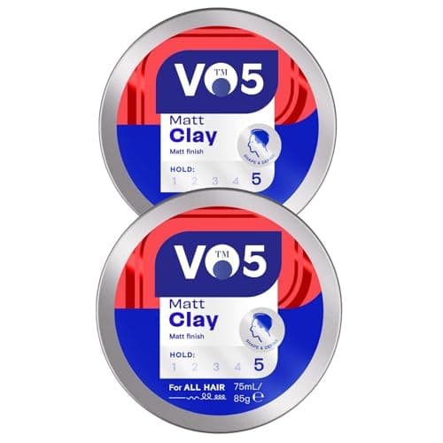 Image of 2 x VO5 Extreme Style Matt Clay Extra Hold For Sculpted Texture And Choppy Matt Finish All Day Hold, Pack of 2