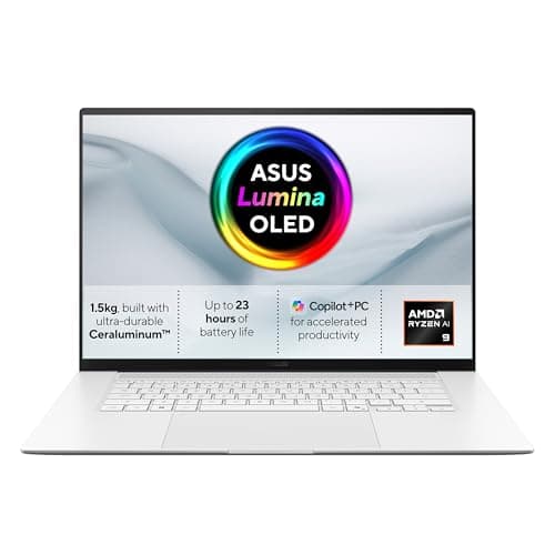 Image of ASUS Zenbook S 16 OLED UM5606GA CoPilot+ PC Laptop | 16.0" 3K (2880x1800) OLED screen | AMD Ryzen AI 9 465 | 32GB RAM | 2TB PCIe SSD | UK Backlit Keyboard | Windows 11