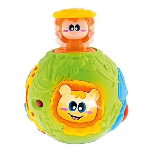 Image of Chicco Pop Up Ball Game with Surprise Effect - Jungle Theme with Lights, Sounds and Cuckoo Effect - Develop Manual Skill, 6-36 Months