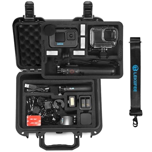 Image of Lekufee Waterproof Hard Case for Gopro Hero 13/12/11/10/9/8, LIT Hero,Hero 4K,Media Mod/Gopro Volta/Creator Edition/Action Camera and Accessories(Case Only)