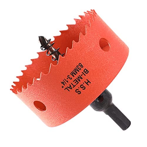 Image of Dribotway 83mm 3-1/4'' Hole Saw, Bi-Metal Hole Saw Drill Bit High Speed Steel, Cutting Circular Holes, for Wood and Metal, Can Easily Drill Wood, Plastic, Plywood, Thin Metal