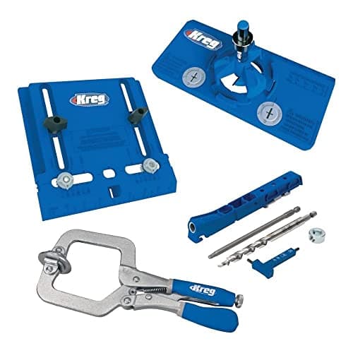 Image of Kreg Hardware Installation Kit with Jigs and Two 3-Inch Face Clamps