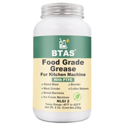 Image of BTAS Food Grade Grease - NSF-H1 Accredited Sanitary Lubricant for Kitchenaid Stand Mixers, Blenders, Coffee Machines, Beer Kegs, Food Processors & Espresso Machines 226g