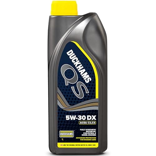 Image of Duckhams QS 5W-30 DX Fully Synthetic Engine Oil 1 Litres, ACEA C2/C3, dexos2, Mid SAPS Motor Oil for Petrol & Diesel Vehicles, VW, MB, Opel, KIA & More To Enhance Engine Protection & Performance