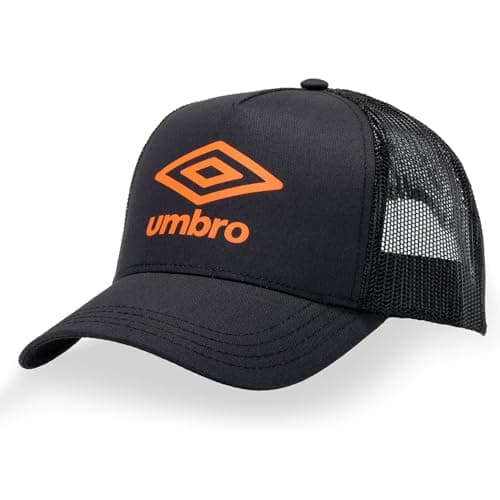 Image of Umbro Men's Baseball Cap, Dark Grey/Orange, One Size