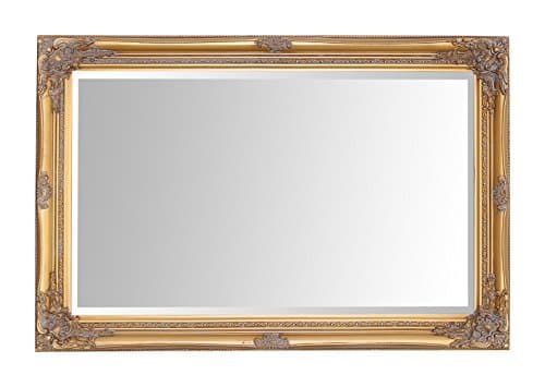 Image of Select Mirrors Rhone Wall Mirror – French Vintage, Rococo Baroque Style, Chic Home Decor – 60cm x 90cm (2x3 ft) (Antique Gold)
