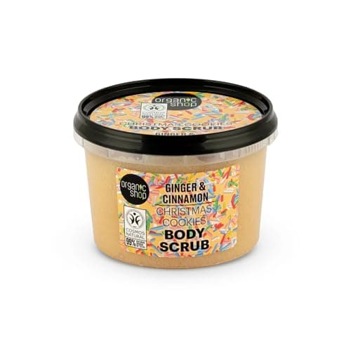 Image of Organic Shop 250ml Body Scrub Christmas Cookies Ginger & Cinnamon
