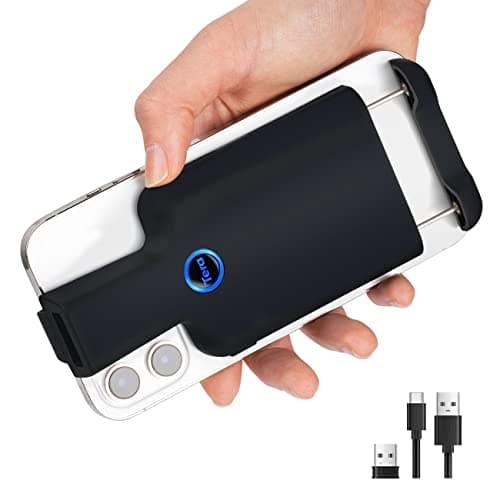 Image of Tera 1D 2D QR Bluetooth Barcode Scanner Wireless Portable Mini Back Clip 2D QR 1D Bar Code Reader with Bluetooth Image Scanning for Android, iOS, Smartphone, Model 0012