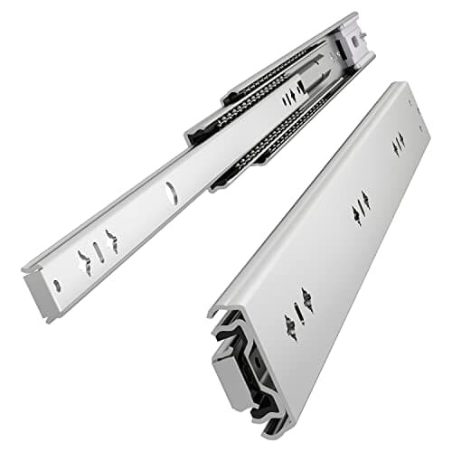 Image of VADANIA 750mm Soft Close Heavy Duty Drawer Slides, #K53, Up to 120kg Load Capacity, 3-Fold Full Extension, Ball Bearing, Side Mount, 1-Pair