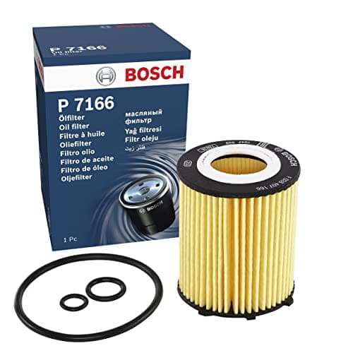Image of Bosch P7166 Car Oil Filter - Separates Soot and Metal Particles from Engine Oil - Provides Reliable Engine Lubrication