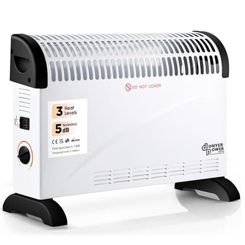 Image of DONYER POWER Convector Radiator Heater 2000W Room Heating with Adjustable Thermostat