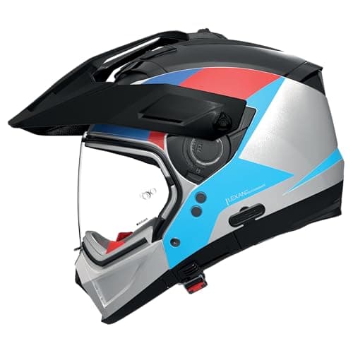 Image of Nolan N70-2 X 06 Turbine Helmet, schwarz/weiß/blau, L (60)