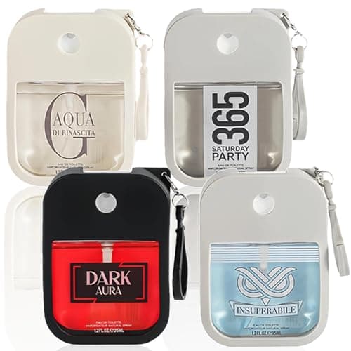 Image of Men's Aftershave & Perfume for Men Gift Set - 4x35ml Long-Lasting Eau De Parfum Collection, Premium Fragrance Combo, Light Spray, Gift for Men