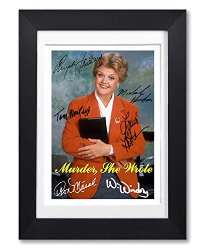 Image of Mounted Gifts Murder She Wrote Cast Signed Autograph A4 Poster Photo Print TV Show Series Season Framed DVD Boxset Memorabilia Gift (POSTER ONLY)