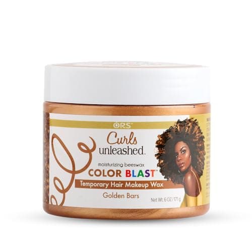 Image of ORS Curls Unleashed Golden Bars Color Blast Makeup Wax -171g, Temporary Hair Colour, With Moisturizing Beeswax & Castor Oil, For Best Colouring Experience