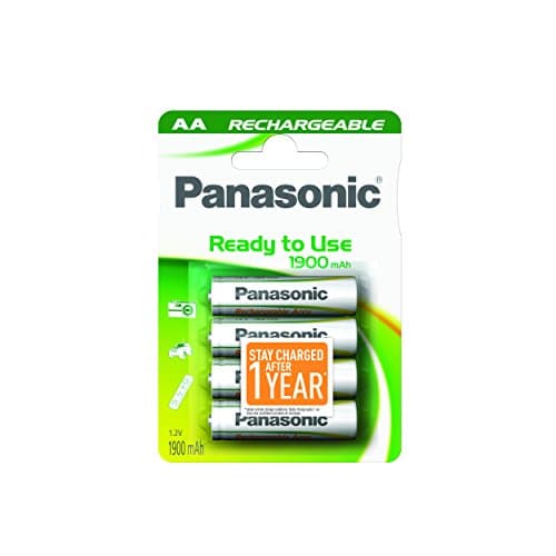 Image of 4pcs Panasonic HHR-3MVE AA Rechargeable Batteries Pre-charged & Ready to Use 1900mAh NiMh Battery