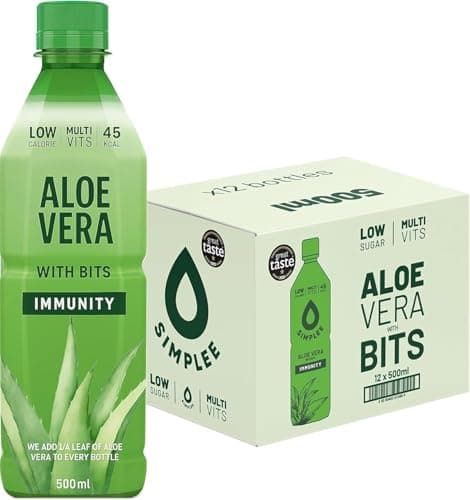 Image of Aloe Vera Drink with Pulp 12 × 500 ml Bottles (Originall) | Refreshing & Hydrating| Enriched with Multi-Vitamins | Supports Digestion & Immunity | Low Sugar | Natural & Delicious
