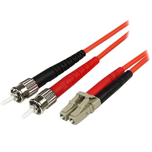 Image of StarTech.com 5m Fiber Optic Cable - Multimode Duplex 50/125 - LSZH - LC/ST - OM2 - LC to ST Fiber Patch Cable