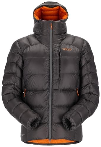 Image of Rab Men's Mythic Ultra Jacket Down Insulated Windproof Hooded Coat for Alpine Climbing, & Mountaineering - Graphene - X-Large