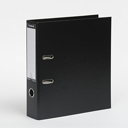 Image of Guildhall 222/2000Z 74 mm A4 Lever Arch File - Black (Pack of 10)