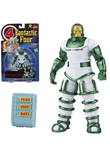 Image of Marvel Hasbro Legends Series Retro Fantastic Four Psycho-Man 6-inch Action Figure Toy, Includes 1 Accessory, Multicoloured