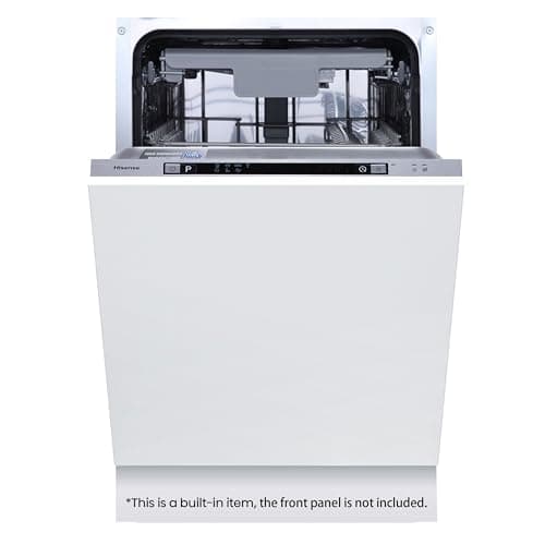 Image of Hisense HV523E15UK 10 Places Slimline Fully Integrated Dishwasher White with 30 Minutes Quick Wash [Energy Class E]