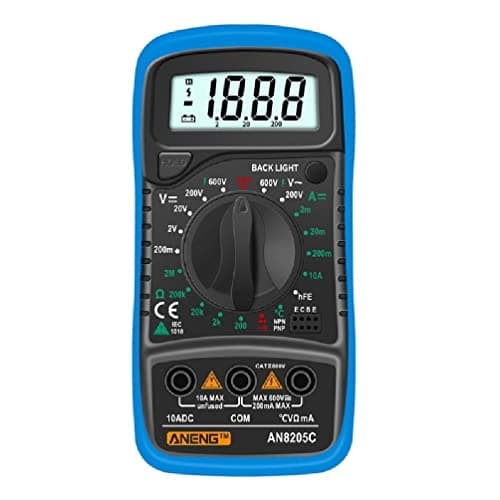 Image of Aneng Ac/Dc Ammeter Ohm Tester Meter Diode Audion Multimeter With Thermocouple Electrical Tester Meter 1999 Counts Aneng An8205C